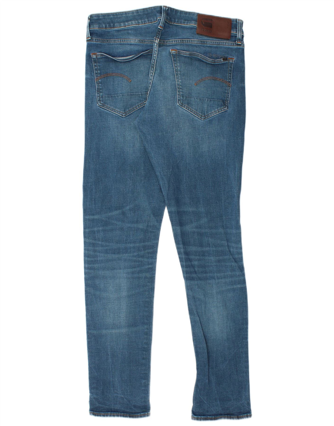 G-Star Mens 3301 Slim Jeans W32 L32 Blue Cotton