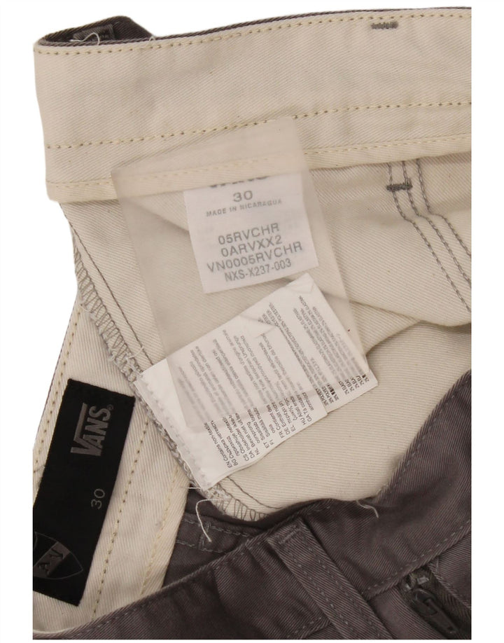 Vans Mens Cargo Shorts W30 Medium Grey Cotton