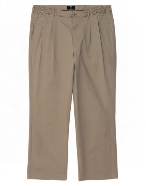 Męskie spodnie Chino Marks & Spencer Blue Harbor Pegged W44 L31 Khaki