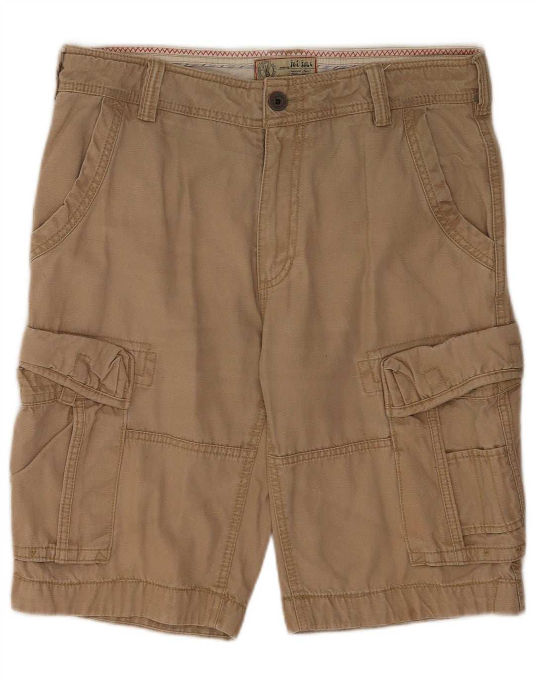 Fat Face Mens Cargo Shorts W34 Large Beige Cotton