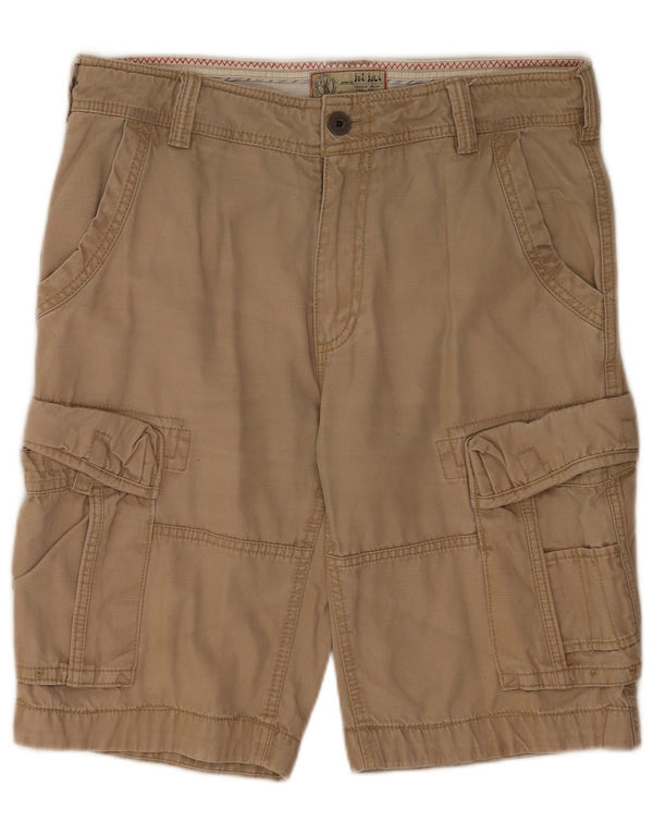 Fat Face Herren Cargoshorts W34 Large Beige Baumwolle