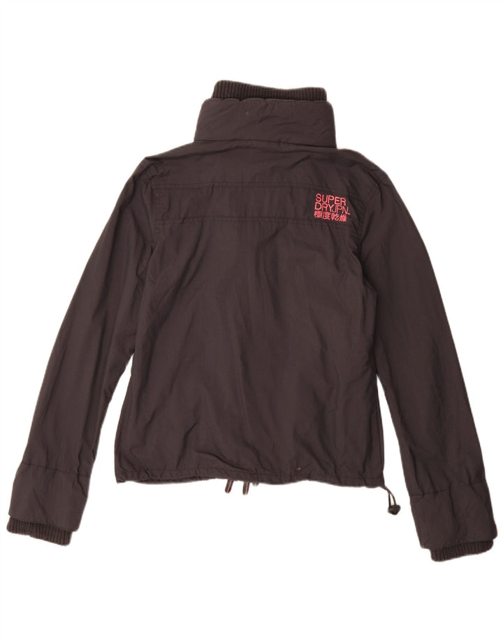 Superdry ženska jakna vjetrovka UK 14 srednje sivi najlon