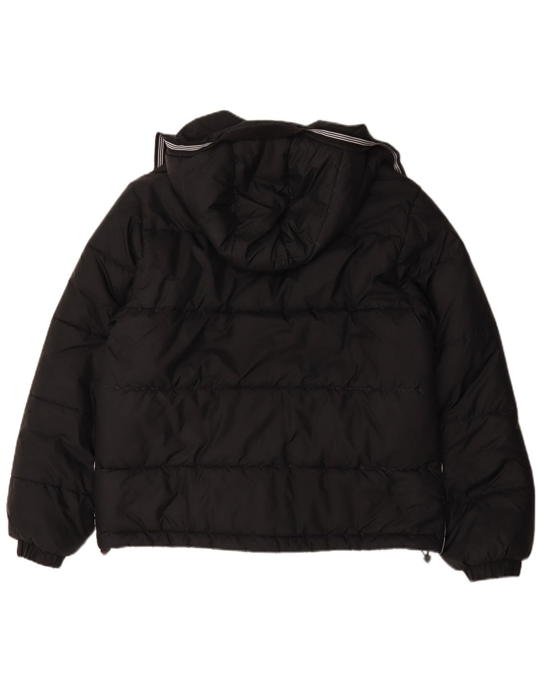 Adidas Herren Kapuzenjacke, mittelgroß, schwarzes Polyester