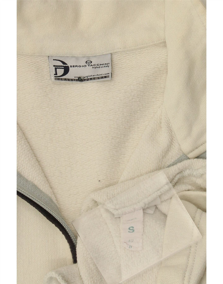 Sergio Tacchini Mens Tracksuit Top Jacket Small Off White