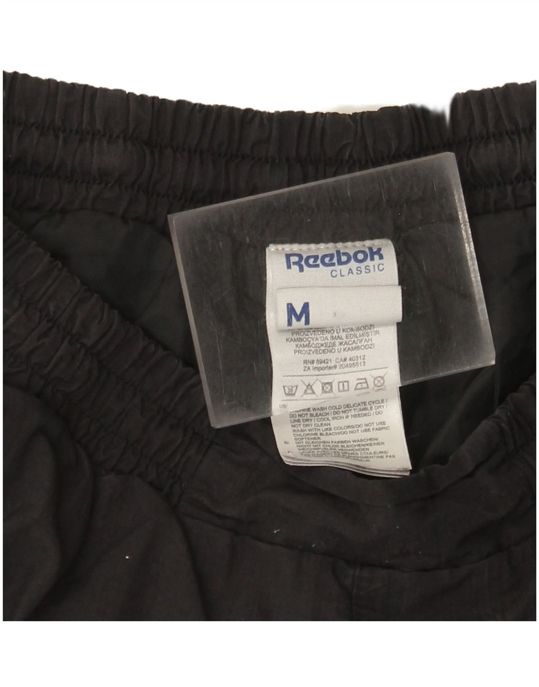 Reebok Herren Klassische Trainingshose Jogger Mittelschwarzes Polyester