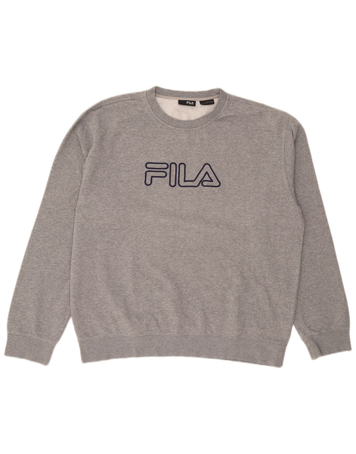 Fila Graphic Sweatshirt Jumper XL Gris Moucheté Homme
