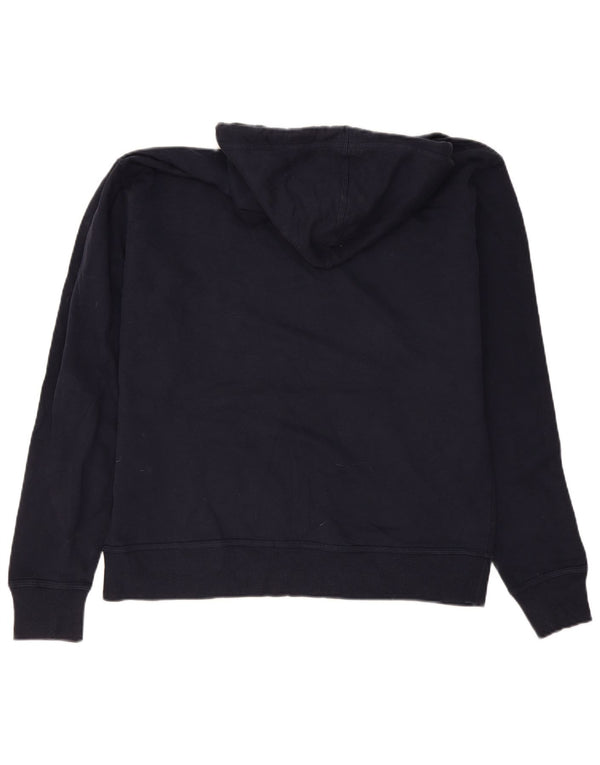Champion Mens Graphic Hoodie Jumper Large Navy Blue Cotton