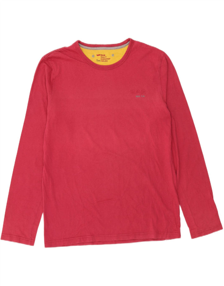 GAS Mens Top Long Sleeve 2XL Red Cotton Vintage Gas and Second-Hand Gas from Messina Hembry 