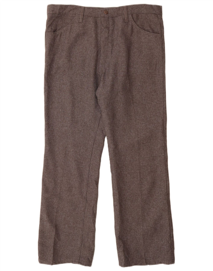 Pantaloni casual dritti da uomo Wrangler W38 L30 poliestere grigio