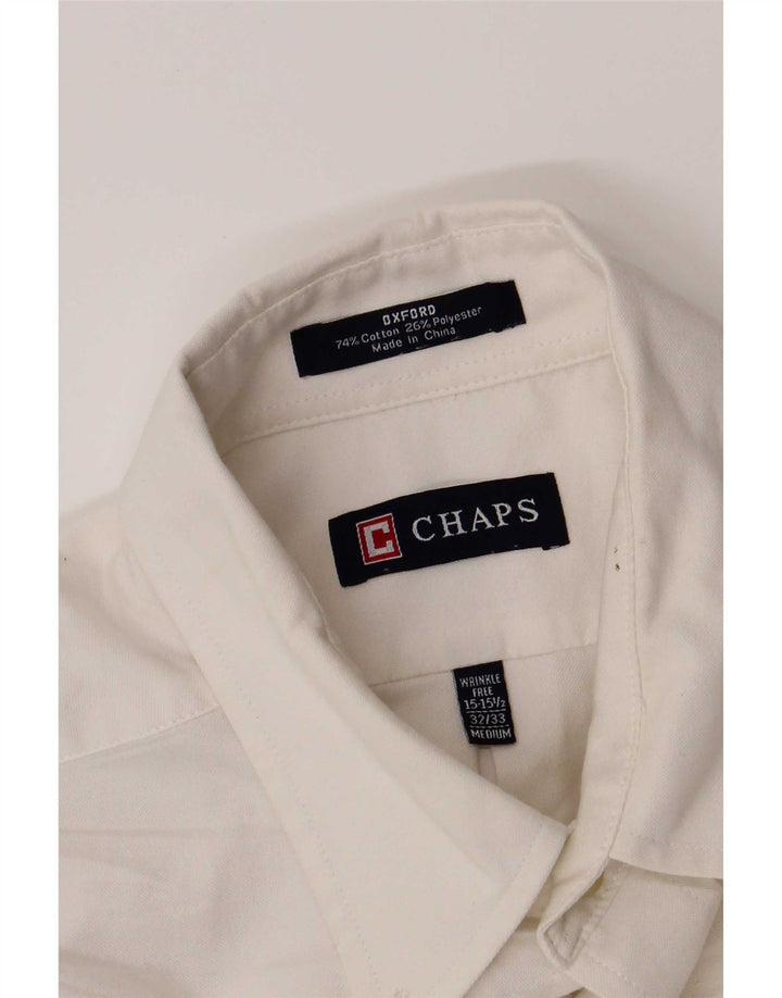 Chaps Chemise Homme Taille 15 1/2 Coton Blanc Moyen