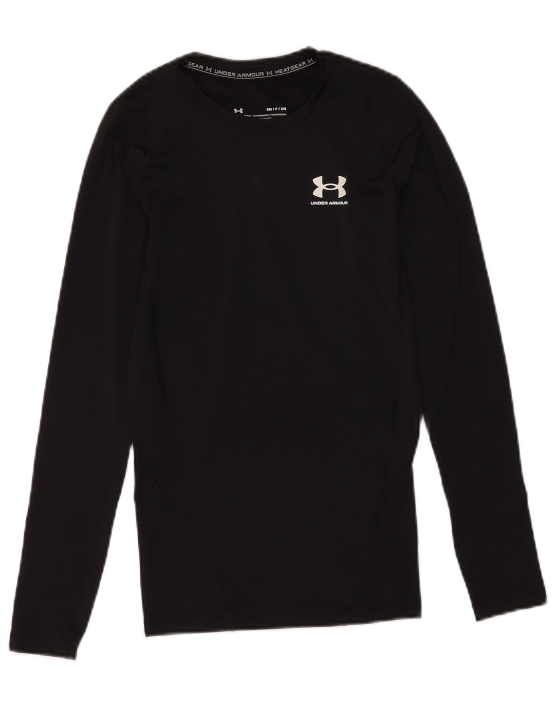 Under Armour Womens Heat Gear Top Long Sleeve UK 10 Small Black Polyester