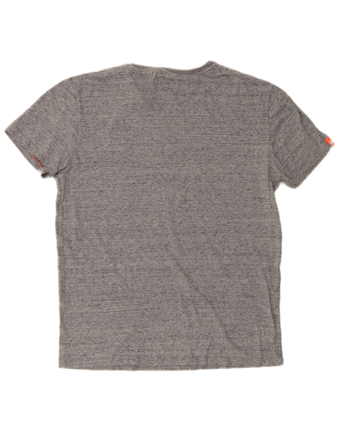 Superdry Mens T-Shirt Top Large Grey Flecked Cotton