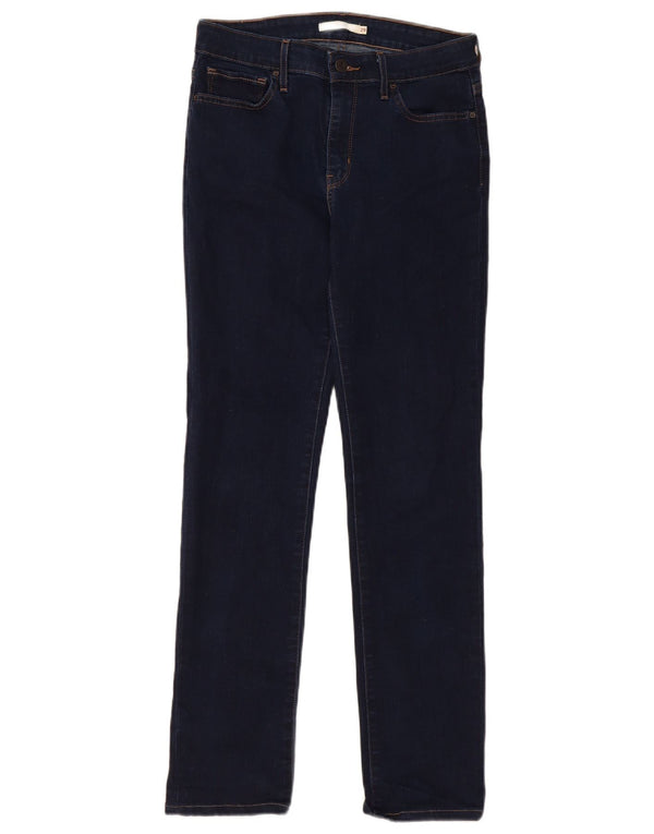 Levi's Womens 712 Slim Jeans W29 L32 Navy Blue Cotton