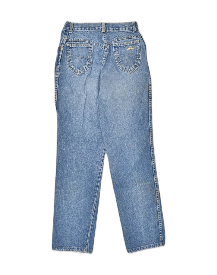 VINTAGE Womens Straight Jeans W24 L27 Blue Cotton | Vintage Vintage | Thrift | Second-Hand Vintage | Used Clothing | Messina Hembry 
