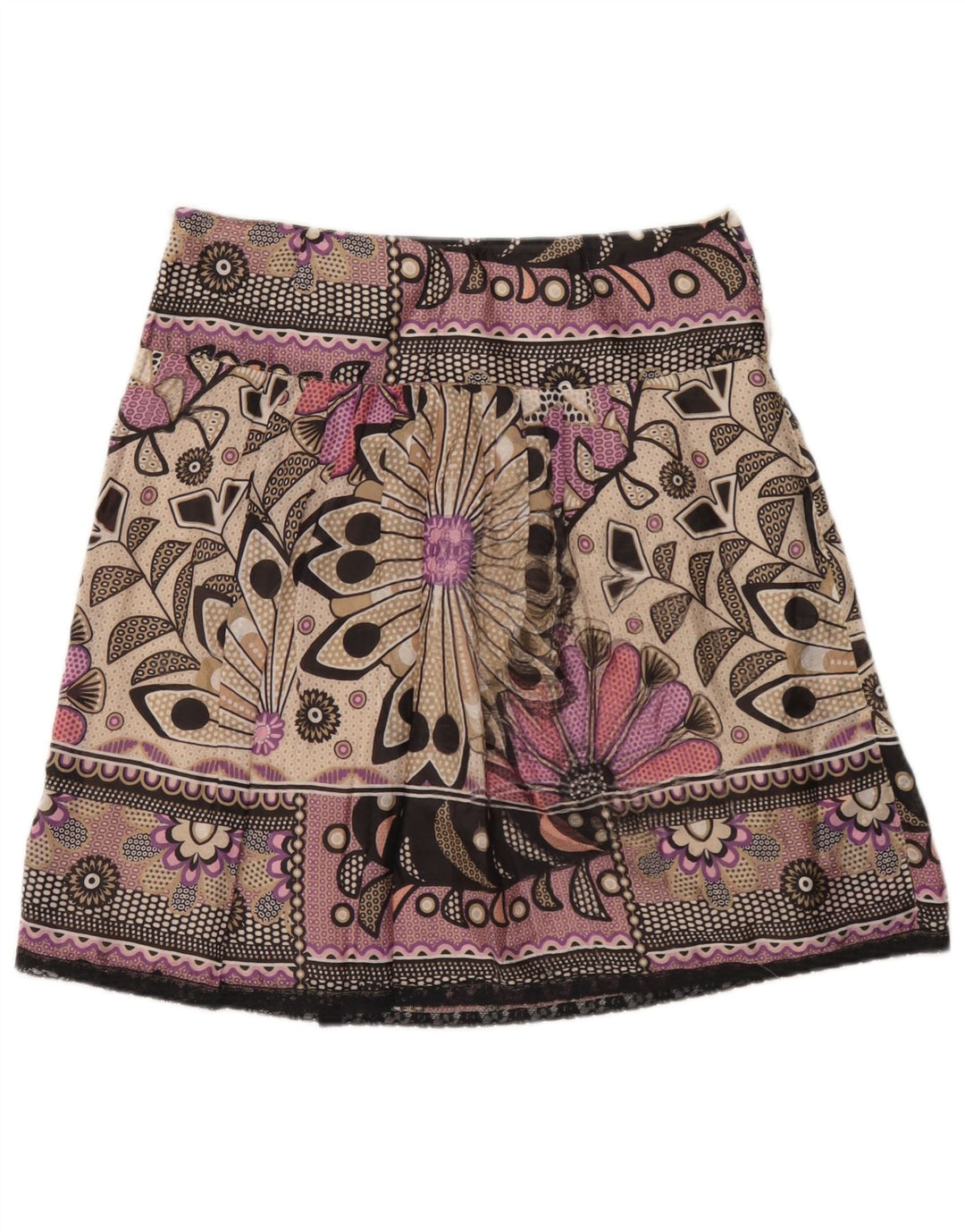 Minigonna da donna Marella W32 grande floreale multicolore