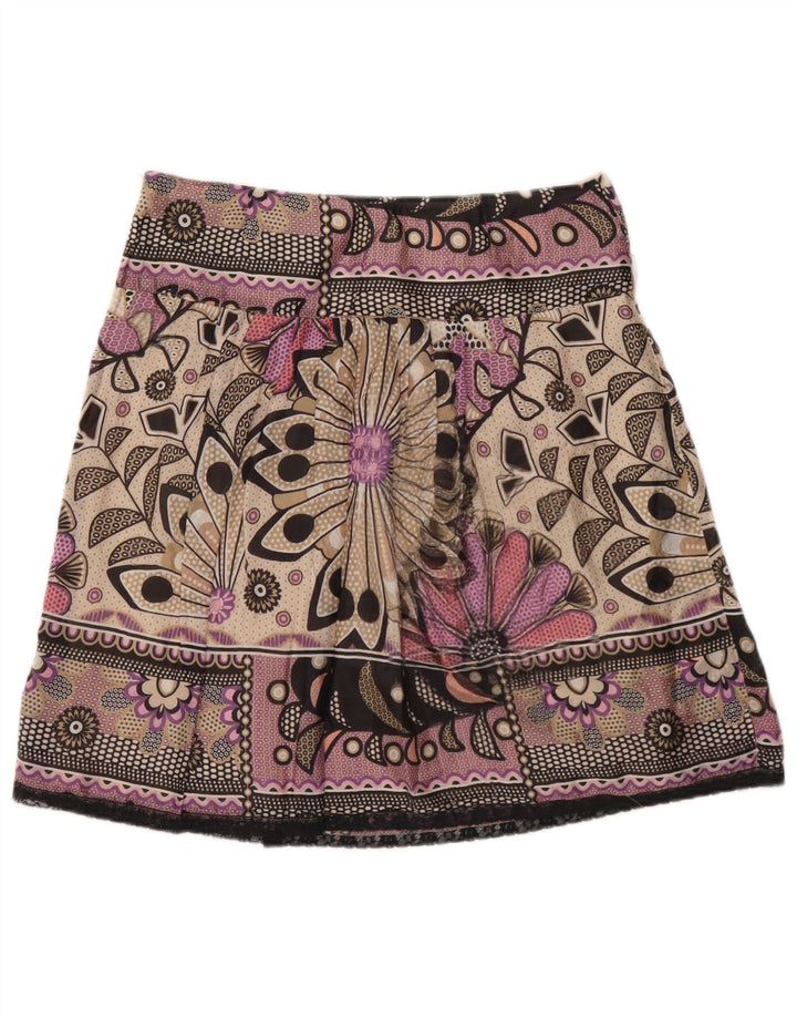Minigonna da donna Marella W32 grande floreale multicolore