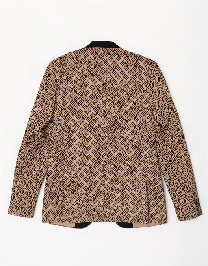 Daniel Gallotti Γυναικείο Μπουφάν Blazer 1 Κουμπί IT 50 XL Beige Geometric