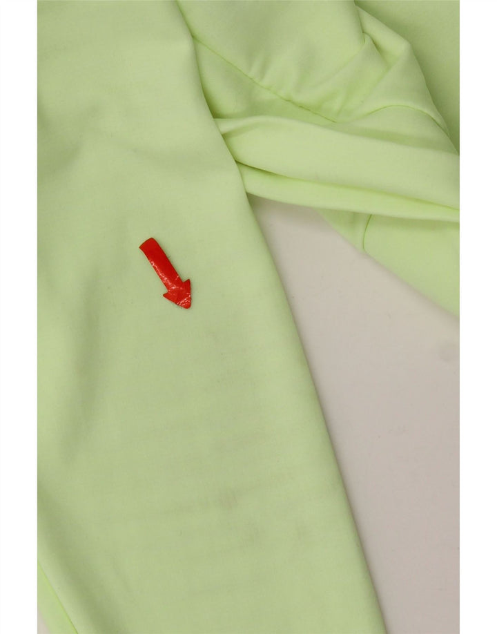 Nike Womens Dri Fit Zip Neck Pullover Tracksuit Top UK 14 Medium Green