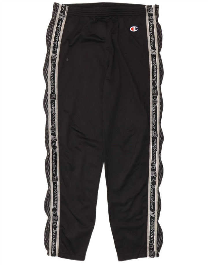 Pantaloni da tuta con grafica Champion da uomo, grandi, neri