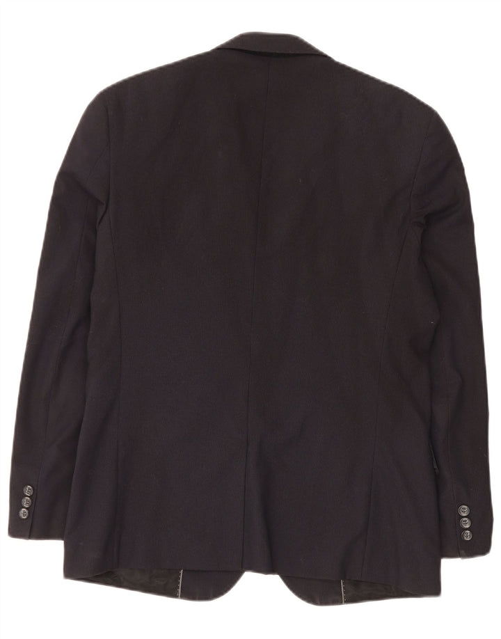 Guess By Marciano Mens Blazer Jacket IT 48 Medium Navy Blue Pinstripe