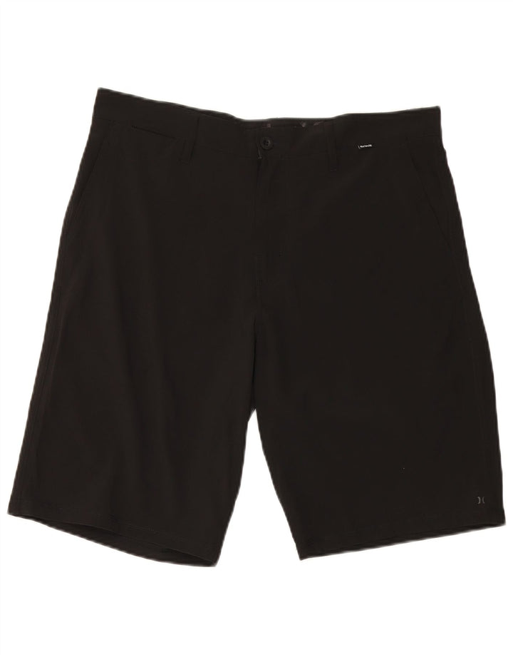 Hurley Mens Phantom Chino Shorts W33 Medium Black Polyester