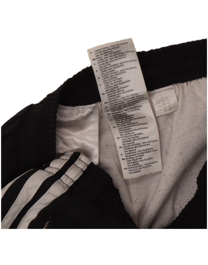 Adidas Boys Tracksuit Trousers Joggers 11-12 Years  Black Polyester