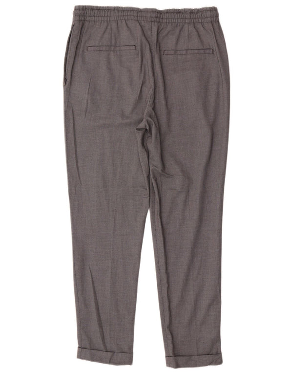 Zara Womens Slim Chino Trousers Large W32 L28 Grey Polyester