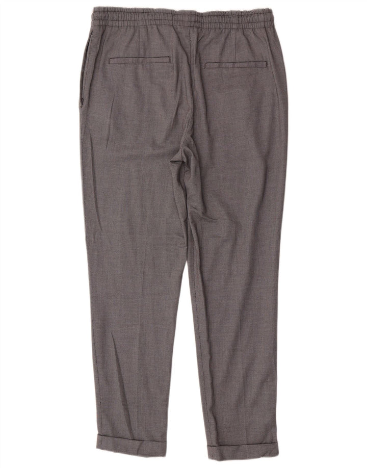 Zara Slim Chino-Hose für Damen, Größe L, W32, L28, Grau, Polyester