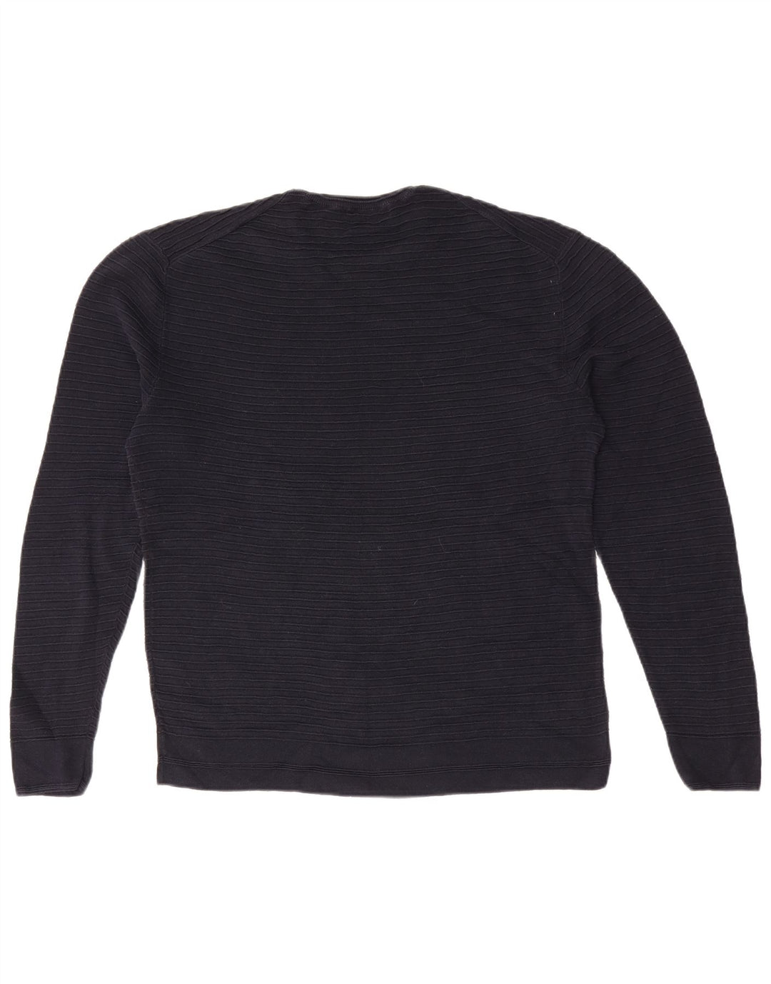 French Connection Herre Crew Neck Jumper Sweater Medium Navy Blue Bomuld