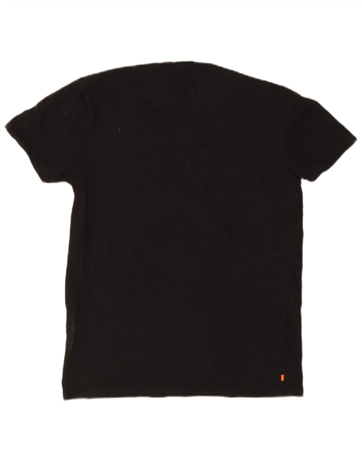 Superdry Mens Slim Fit T-Shirt Top Medium Black Cotton