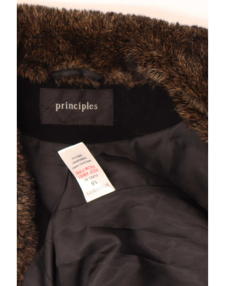 Chaqueta tipo blazer para mujer Princes UK 40 XL Lana negra