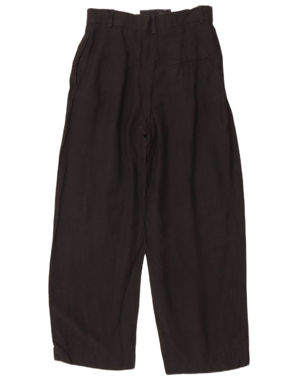Cos Pantalon Chino Taille Haute Jambe Large Femme EU 34 XS W26 L26 Noir