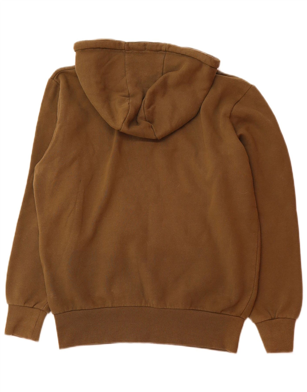 ELLESSE Suéter masculino com capuz e zíper e gola pequena de algodão cáqui