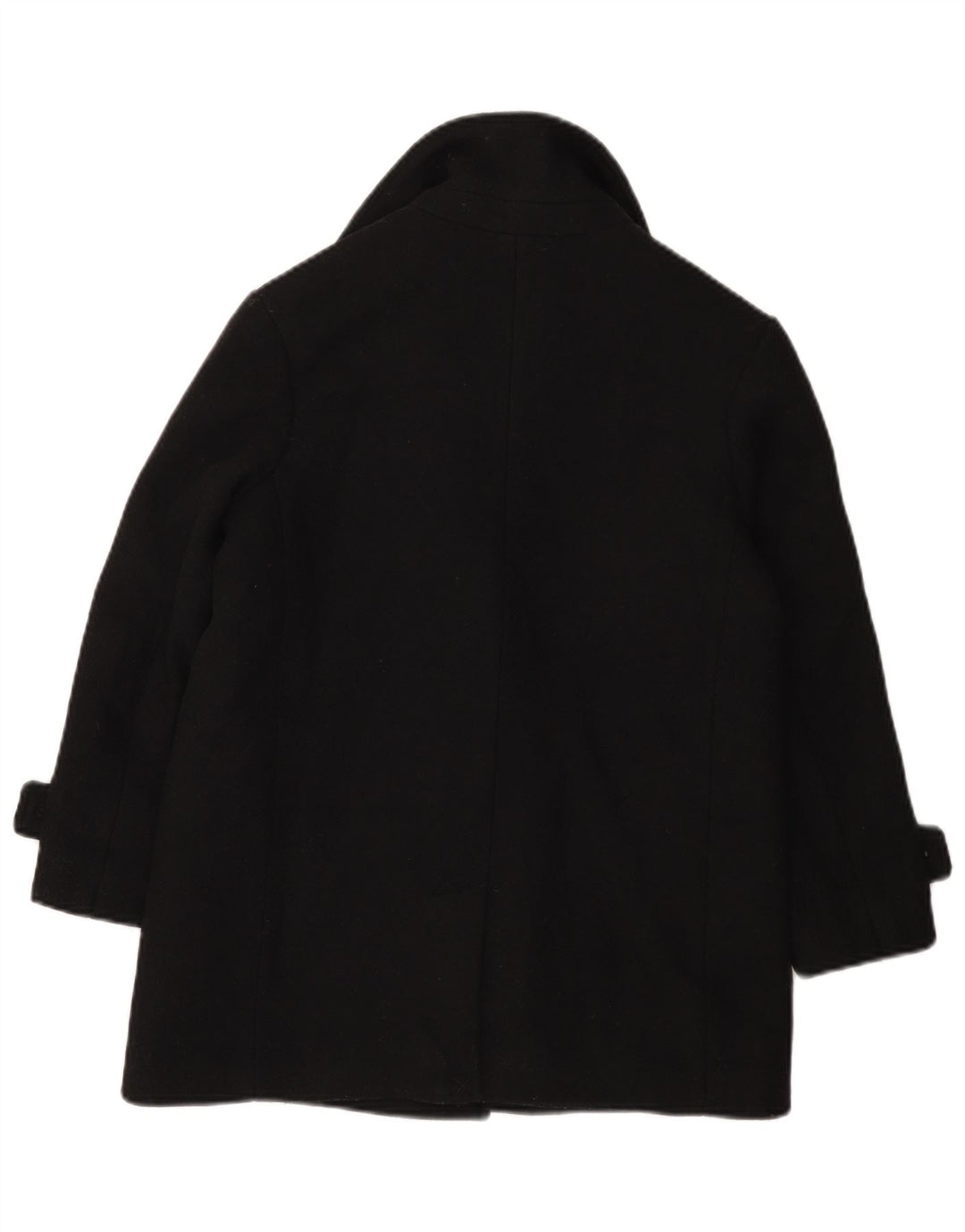 Zara Girls Pea Coat 11-12 Years Black Wool