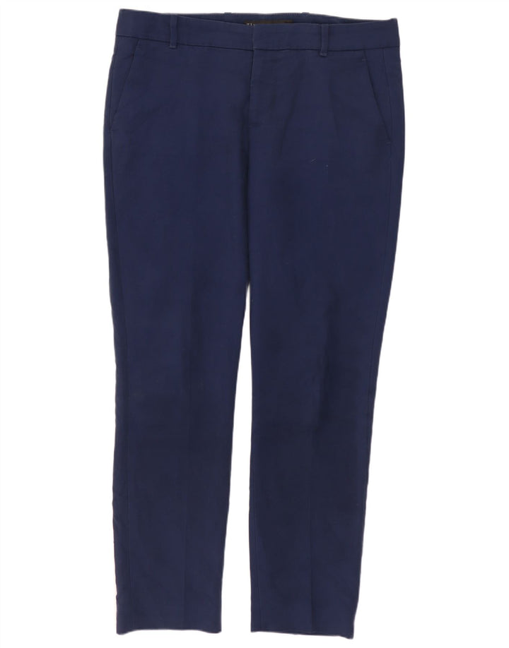 Zara Womens Slim Chino Trousers Medium W28 L28 Navy Blue