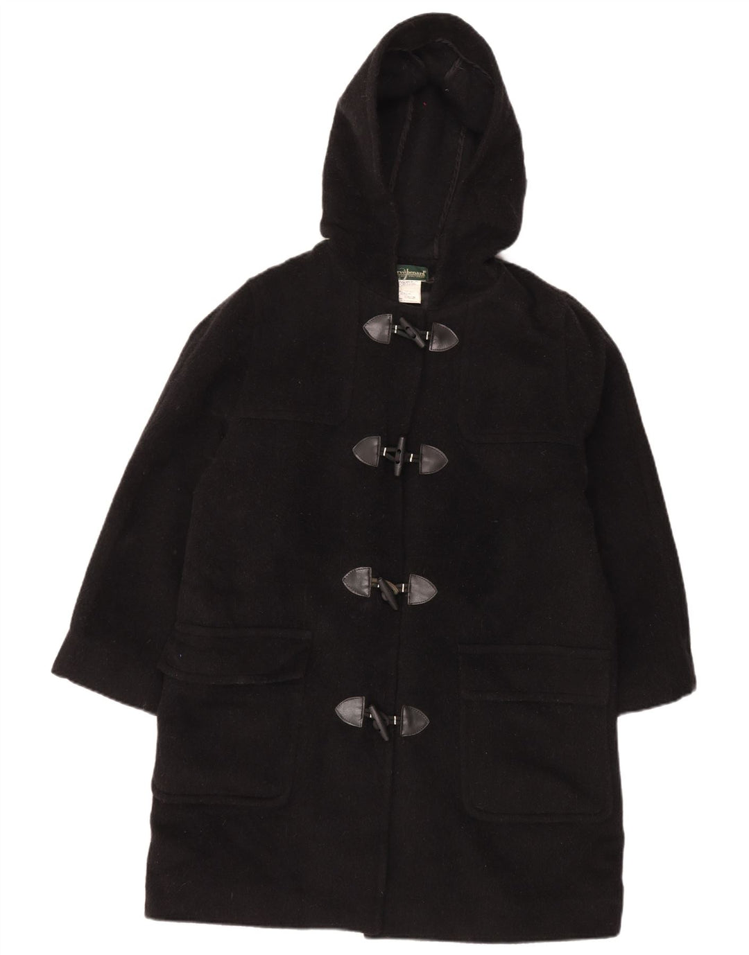 Montgomery oversize con cappuccio da donna Harve Benard UK 16 Large in lana nera