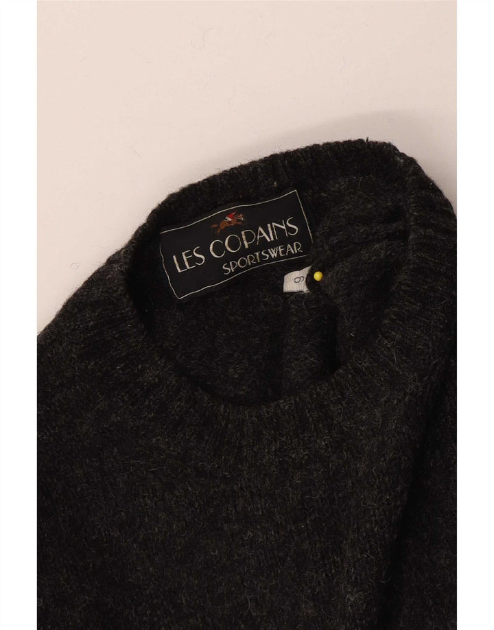 Maglione maglione girocollo da uomo Les Copains grande grigio
