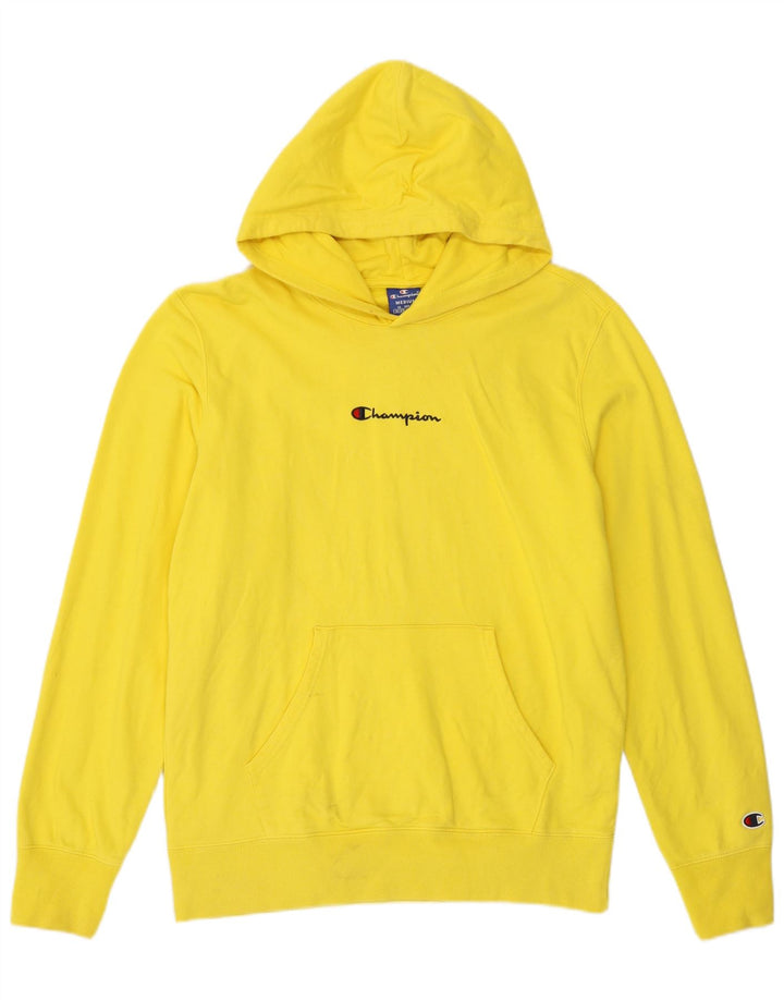 Champion Herren Hoodie Pullover Medium Gelb Baumwolle