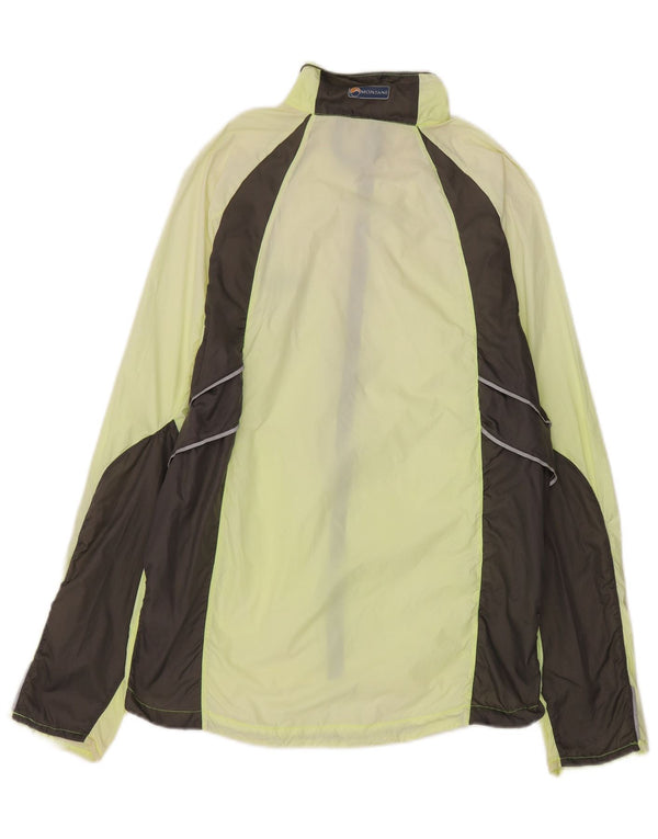 Jaqueta de chuva masculina Montane UK 38 bloco colorido amarelo médio