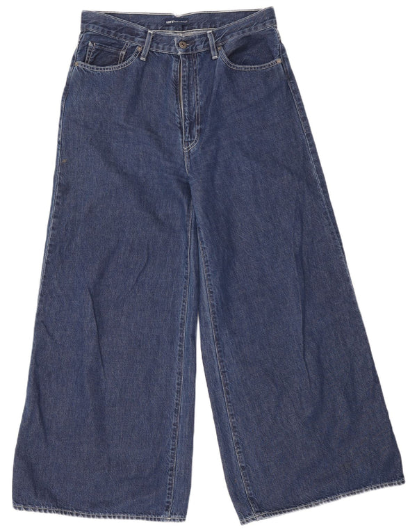 Levi's Womens High Rise Wide Leg Jeans W31 L29 Navy Blue Cotton