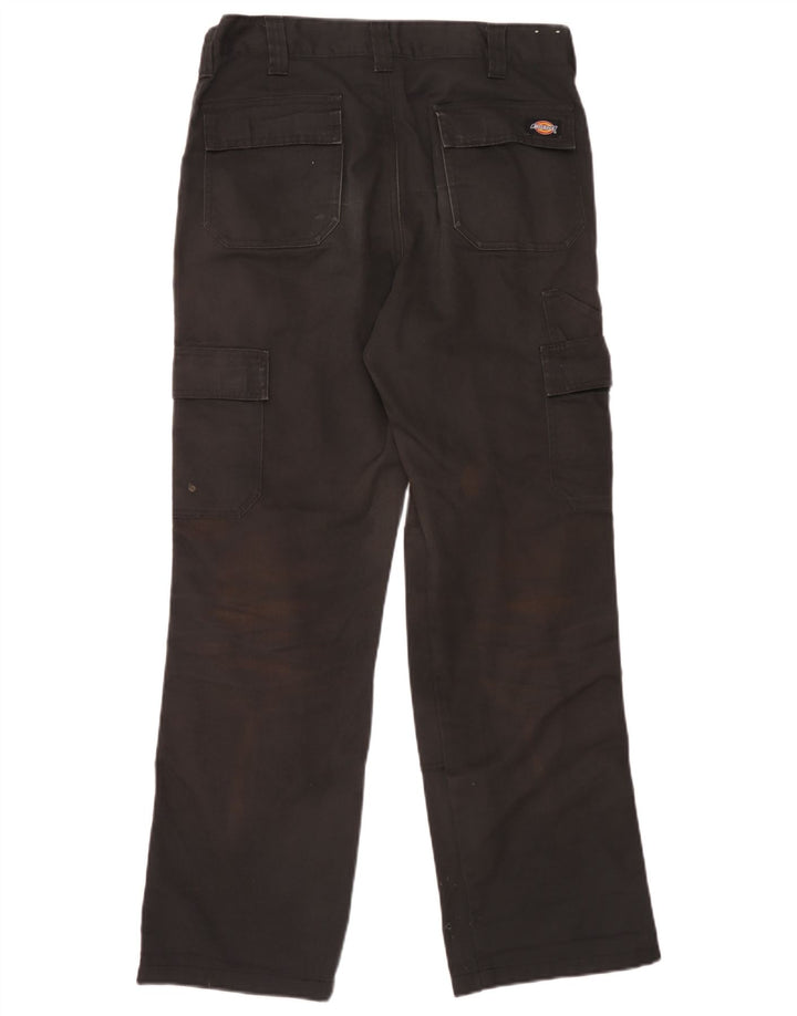 Dickies Straight Cargo bukser til mænd W32 L31 Sort polyester