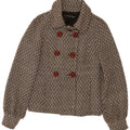 Kor@Kor Womens Pea Coat IT 44 Mellembrun sildebenspolyester