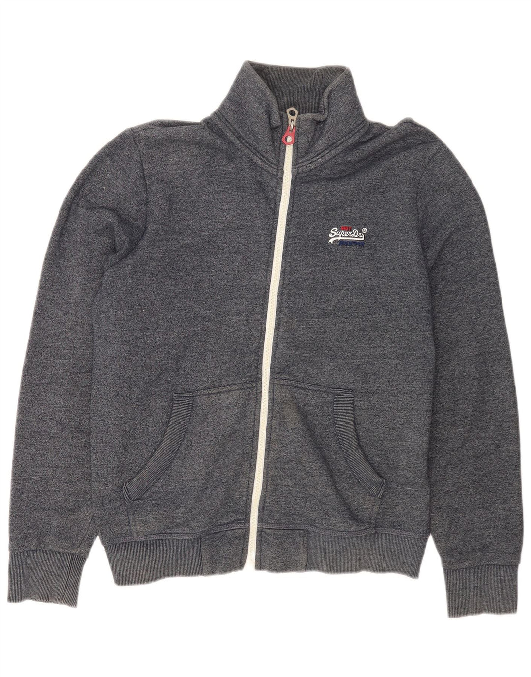 Superdry Mens Tracksuit Top Jacket XL Navy Blue Cotton