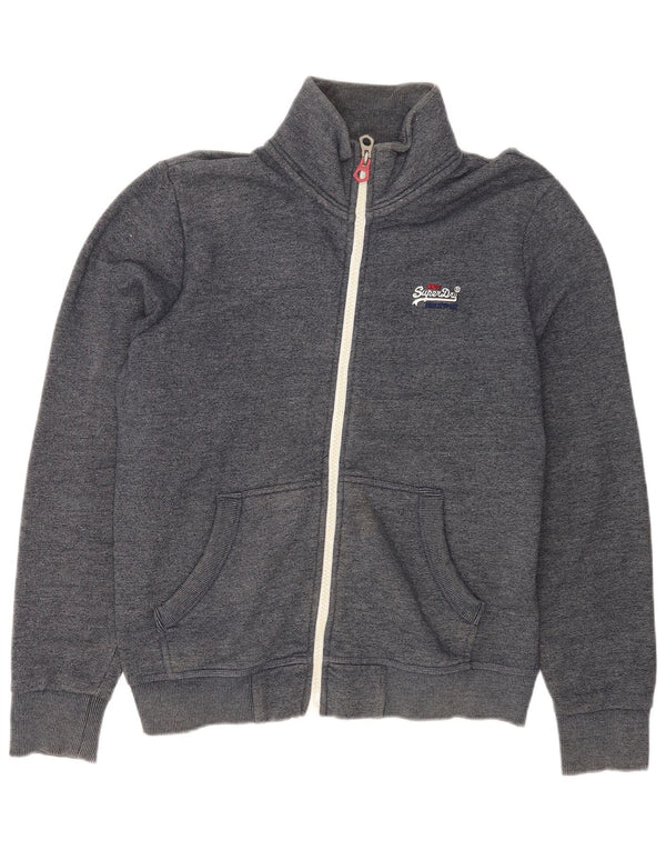 Superdry Mens Tracksuit Top Jacket XL Navy Blue Cotton