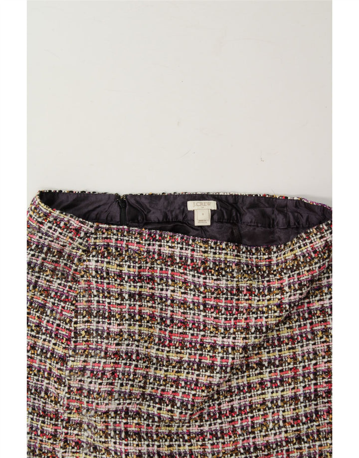 J. CREW Womens Straight Skirt US 8 Medium W30  Multicoloured Check Acrylic Vintage J. Crew and Second-Hand J. Crew from Messina Hembry 