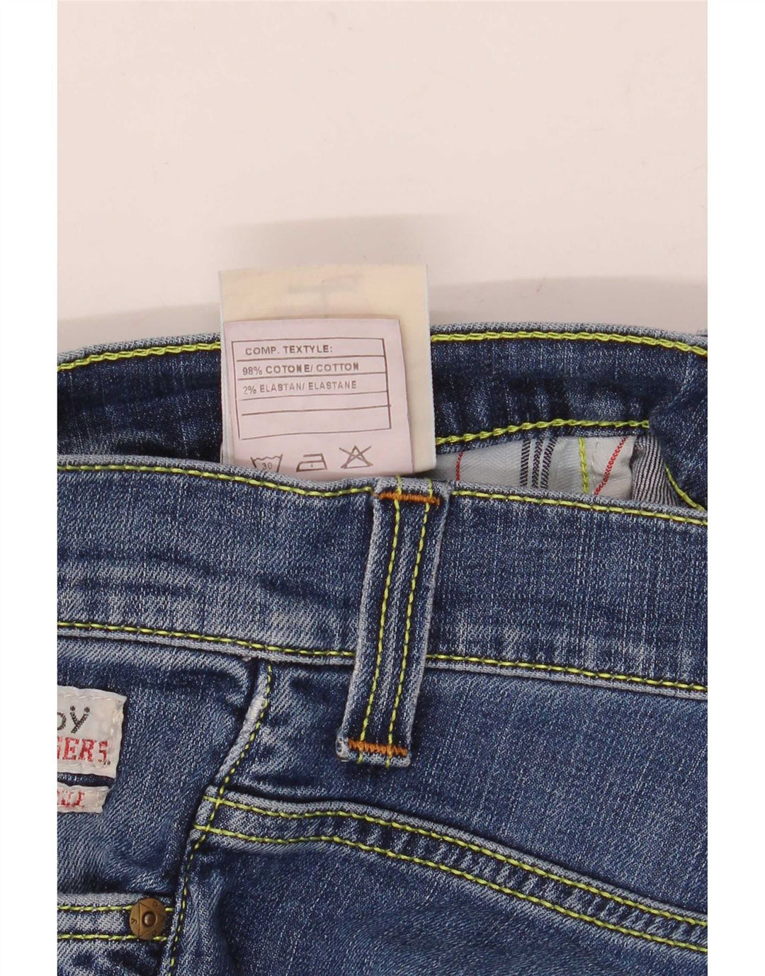 Roy Rogers Womens Slim Jeans W30 L34 Blue Cotton