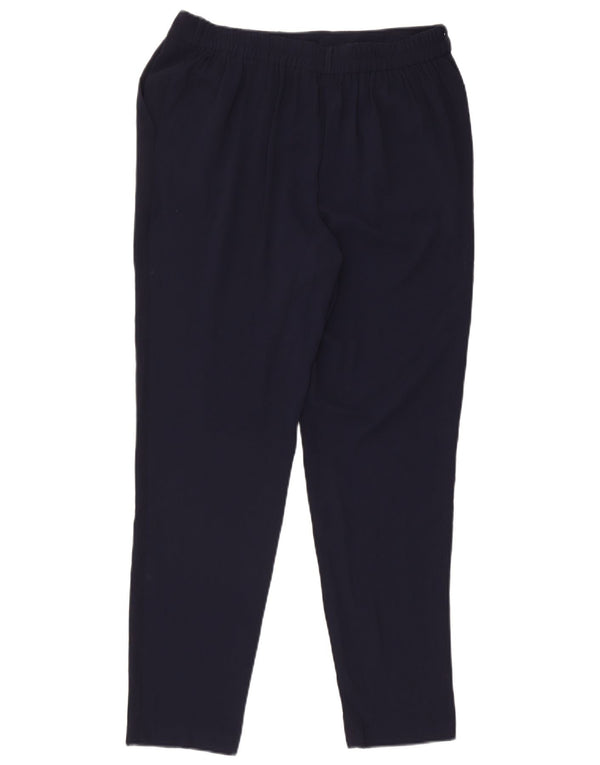 M&Co Womens Pegged Casual Hose UK 14 Large W34 L30 Marineblau Polyester