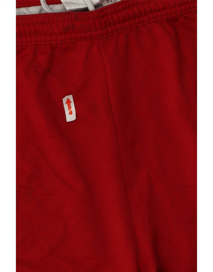 Adidas Mens Climalite Sport Shorts XL Red Colourblock Polyester
