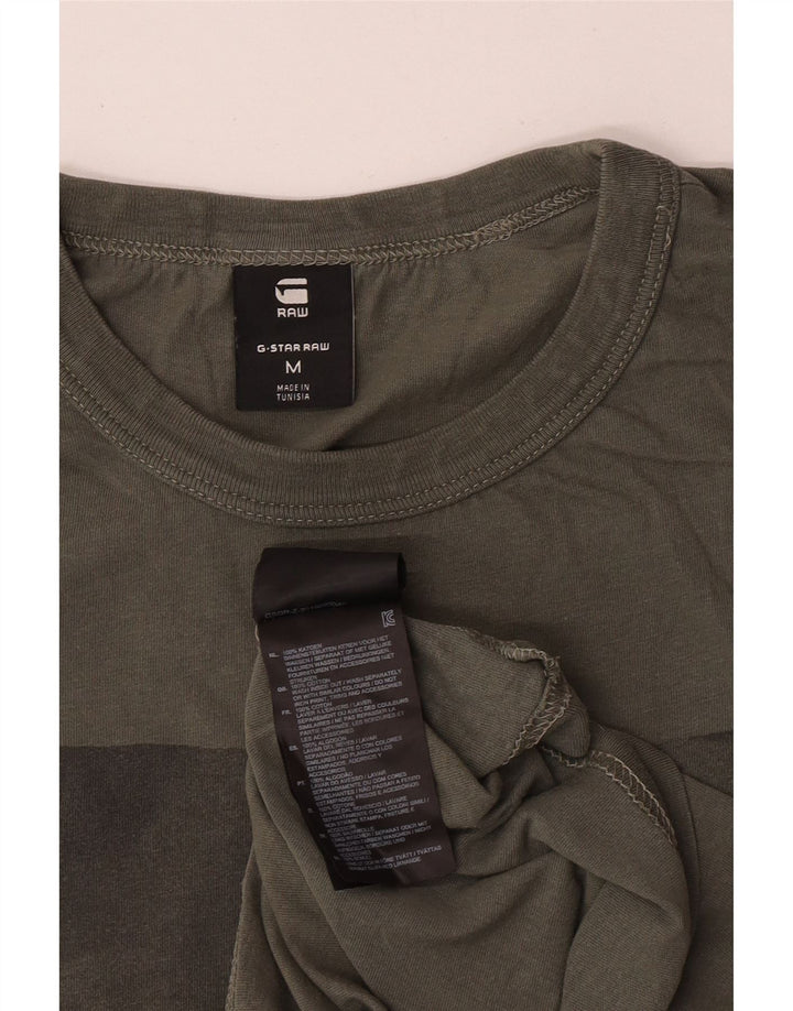 G-Star Herre grafisk T-shirt Top Medium Khaki Bomuld