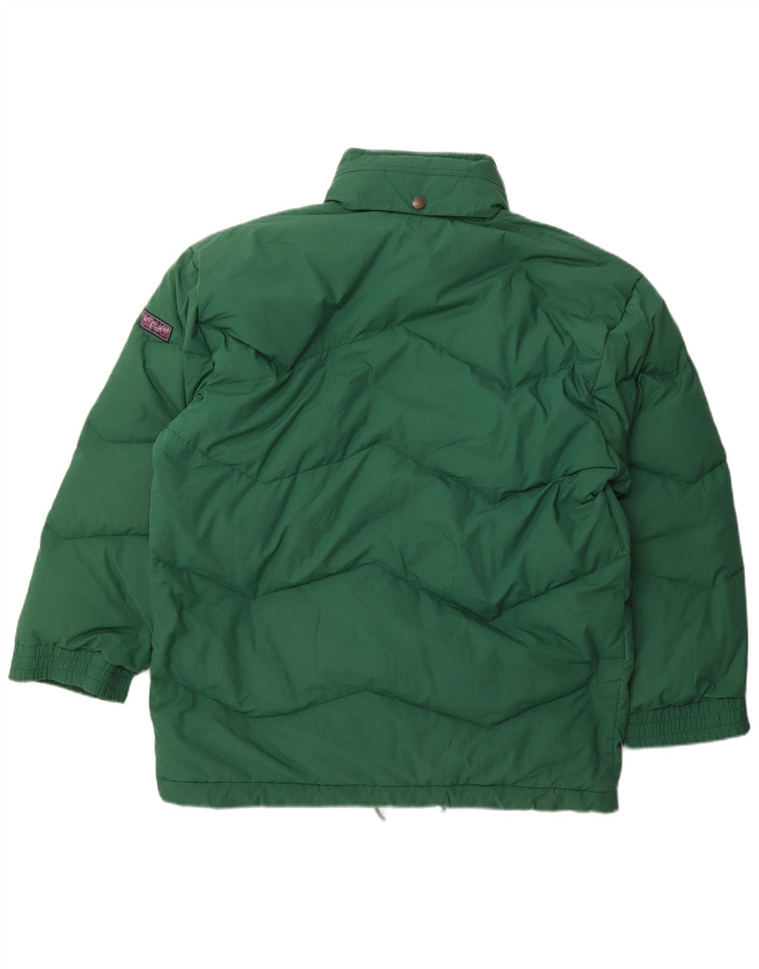 Brugi Mens Hooded Padded Jacket IT 50 Large Green